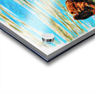 Digital watercolor of Sea Otter floating in the sea Acrylic print