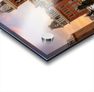 Mountaineer statue against Woodburn Hall Acrylic print