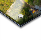 Diesel engine on train trip up gorge Impression Acrylique