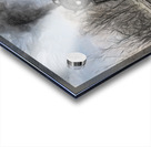 WMRR Steam train in charcoal sketch Acrylic print