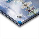 View of Miami Skyline with artificial reflection Impression Acrylique