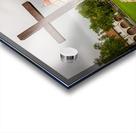 Cloudy stormy day at Santa Barbara Mission Acrylic print