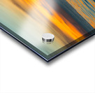 Infinity edge pool with sea underneath sunset Impression Acrylique