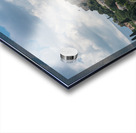 Acropolis hill rises above Greek Agora in Athens Impression Acrylique