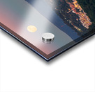 Moon rising above Downtown Morgantown Acrylic print