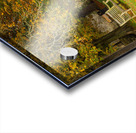 Seat overlooking deep ford in Shilton Oxford Acrylic print