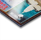 Three antique travel posters on the wall  Acrylic print