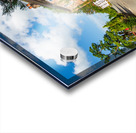 Ancient pub or restaurant on small road Acrylic print