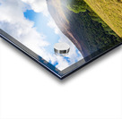 Antique tractor and threshing machine in England Acrylic print