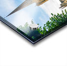 Church and graveyard in Burford in Cotswolds Impression Acrylique