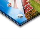 Grandview Farm barn with fall colors in Vermont Impression Acrylique