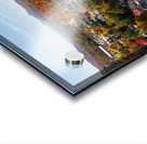 Aerial view of the town of Stowe Vermont in the fall Impression Acrylique