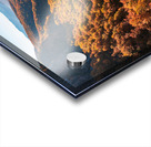 Aerial view of Smugglers Notch with fall trees in Vermont Acrylic print