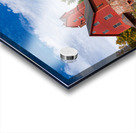 Old Red Mill in Jericho Vermont during the fall Impression Acrylique