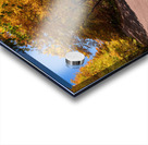 Narrow hairpin bend in Smugglers Notch in Vermont Acrylic print