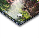 Brick walled garden for vegetables and flowers at Fort Acrylic print