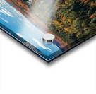 Saranac river flows through multi-colored fall landscape in Adir Acrylic print