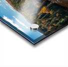 Saranac river flows through multi-colored fall landscape in Adir Acrylic print