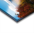 Saranac river flows through multi-colored fall landscape in Adir Acrylic print