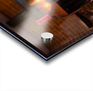 Red wine bottle and fruit with glass Acrylic print