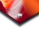 Fresh heart shaped strawberry reflected Acrylic print