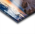 Sunset over Formby Beach through dunes Impression Acrylique