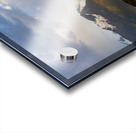 Panorama of Holanda glacier by Beagle channel with rainbow Acrylic print