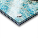 Amalia Glacier towers over large rocks and trees in Patagonia Acrylic print