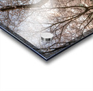 Jogger running on the bike walking trail over Deckers Creek Morg Acrylic print