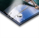 Modern apartments alongside Dubai Canal under Tolerance bridge Acrylic print