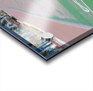 Rubber surface of running track alongside Dubai beach Acrylic print