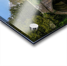 Stone bridge at Fountains Abbey ruins in Yorkshire England Impression Acrylique