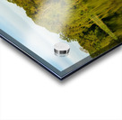 View across the Mere to a reflection of distant trees in Ellesme Acrylic print