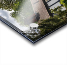 Black and white tudor home on Church Hill in Ellesmere Shropshir Impression Acrylique