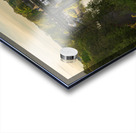 Old stone railway viaduct over River Nidd in Knaresborough Impression Acrylique