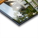 Old cottage and garden in Williamsburg Virginia Impression Acrylique