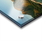 Panorama aerial view of Tunnels Beach at sunrise on Kauai in Hawaii Acrylic print