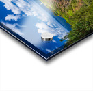 Kilauea lighthouse on headland against blue sky on Kauai Acrylic print