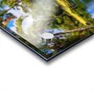 Oil painting of lagoon in the Na Aina Kai sculpture garden Acrylic print