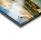 Aerial panorama over the town of Hanalei and valley at sunrise Impression Acrylique