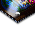 David set singers before the Lord. Tiffany stained glass window. Acrylic print