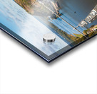 Aerial view of Red Wing Minnesota with river cruise boat Impression Acrylique