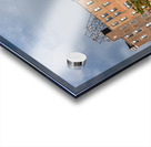 Cityscape of Burlington in Iowa from the Mississippi river Acrylic print