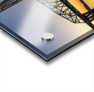 River cruise boat sails to Mark Twain Memorial road bridge Acrylic print