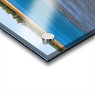 Blue clear water from Ohio river meets brown muddy Mississippi Impression Acrylique