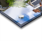 Traditional wrought iron balcony on brick New Orleans house Impression Acrylique