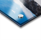 Aerial panorama of the frozen Cheat Lake Morgantown WV looking  Impression Acrylique