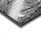 Twisted intertwined snow covered tree trunks at Coopers Rock Impression Acrylique