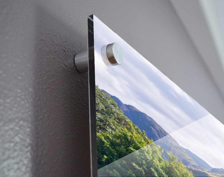 Buttermere road sign in english lake district Acrylic print of