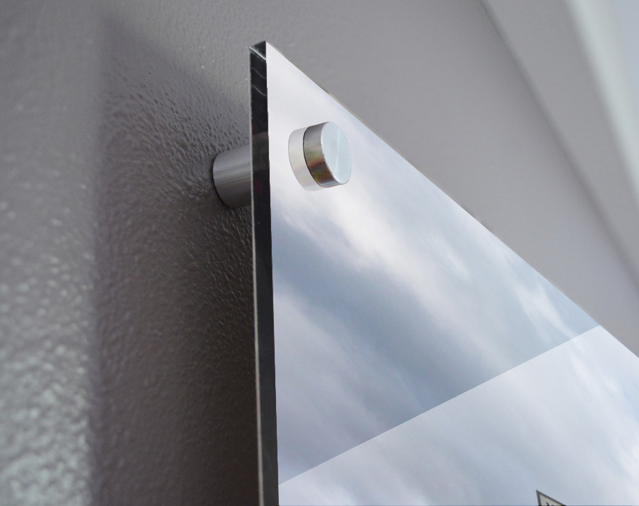 Langdale sign in english lake district Impression acrylique de